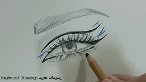 Easiest timelapse drawing Eye[ cool ]