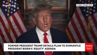 JUST IN: Trump Rips Biden's 'Marxist Equity' Plan, Details Blueprint To End 'Woke Takeover' Of Govt