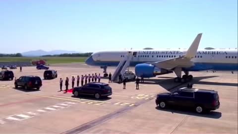 Joe Biden “Escorted ”to White House from Airport