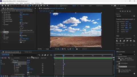 Moving Clouds Animation After Effects Tutorial