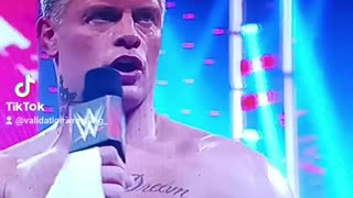 Wwe Raw : Cody Rhodes promo