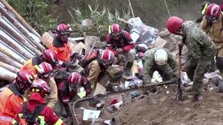 Ecuadorians mourn landslide victims, death toll rises