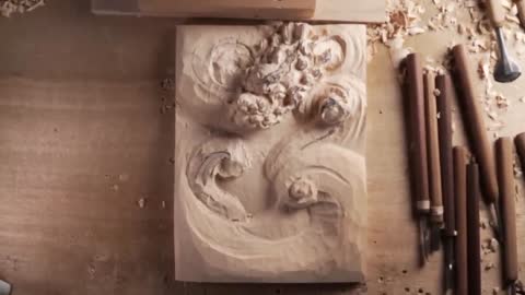 Wood Carving Dragon| To use technic of Japanese traditional wood carving| Woodworking7