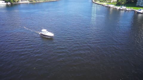 Boat Flyover | 4K | Drone