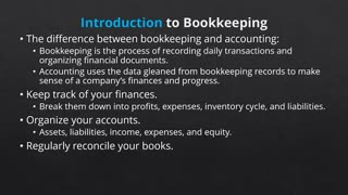 Bookkeeping