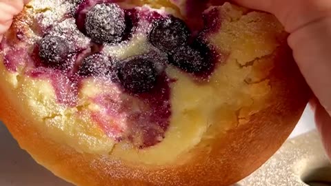 "Blooming Orchard: Uncover the Sweet Secrets of Blueberry Cheesecake Buns"