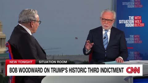 Bob Woodward reacts to Trump’s historic third indictment