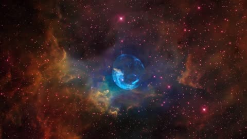 Hubble Sees a Star Inflating' a Giant Bubble