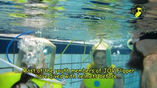 Helmet diving with the Aqua Bell at JOV Flipper