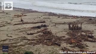 "Atmospheric River" Leaves Houses Flooded, Debris Scattered in Santa Cruz County