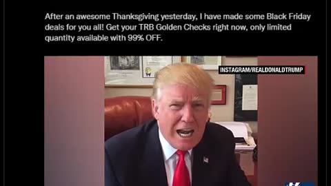 Breaking: President Trump Just Posted A Video Addressing The Trb Check And Dishonest Media