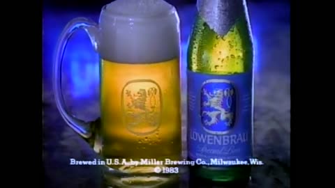 March 25, 1984 - After Skydiving, Let it Be Lowenbrau Beer