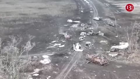 The only entrance to Bakhmut full of destroyed vehicles, equipment - New footage from “road of life”