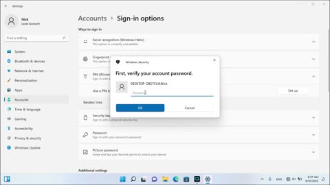 Change Windows 11 Password