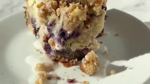 Lemon Blueberry Coffee Cake with Cream Cheese