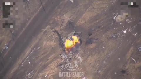 Destruction of a Ukrainian tank near Ugledar 2