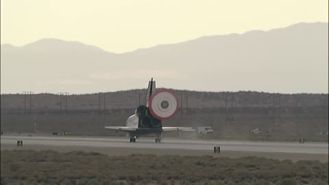 This is how the Space Shuttle landed after being in Space