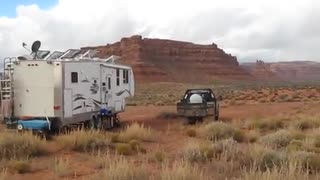 Solar "Boondocking" at the Valley of the Gods, Utah.