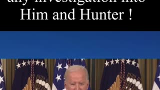 Biden laughing about the Hunter Biden Investigation