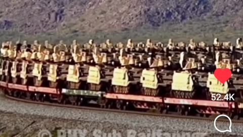 Mass Movement Of Armored Vehicles By Rail