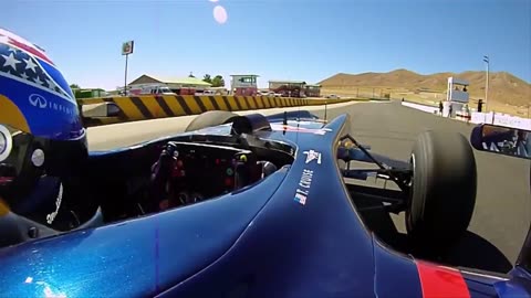 TOM CRUISE TESTS A RACING CAR