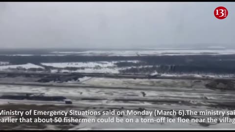 Rescuers evacuate 40 anglers from ice floe on Russia's Sakhalin island