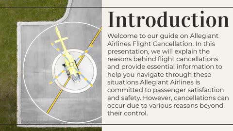 Allegiant Airlines Flight Cancellation Explained
