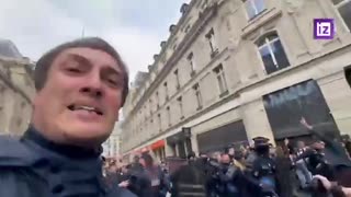 'Holy' Shit! Police have fired tear gas at a pro-Palestinian protest in Paris
