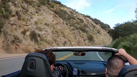Audi R8 Spyder 2017 San Grabriel Canyon Run