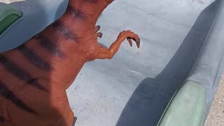 Big Brown Tyrannosaurus Rex - Slide Test