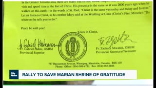 Rally held to save the Marian Shrine of Gratitude Aug 20 2023