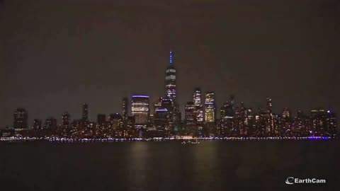 Lightning strike at World Trade Center captured by EarthCam