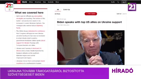 Ukrajna további támogatásáról biztosította szövetségeseit Biden
