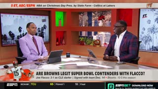 FIRST TAKE Cleveland Browns are Super Bowl-caliber team with Joe Flacco - Shannon tells Stephen A.