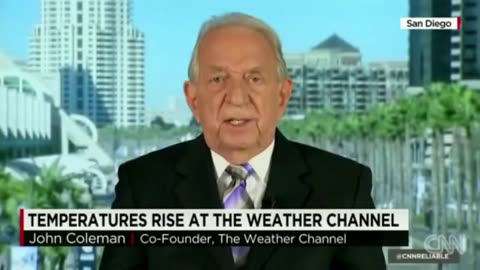 CNN Brian Steltor gets destroyed by the weather man founder John Coleman about CLIMATE CHANGE.