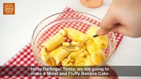 Moist And Fluffy Banana Cake | Easy Recipe