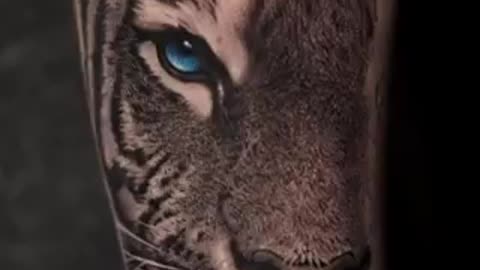 Do you like Big Cats? 🐯 I LOVE Them! Tiger portrait done at Dark Age Tattoo Studio in TX.