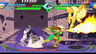 Wolverine + Rogue vs Sabertooth + Dhalsim