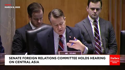 Todd Young Rips Into 'Malign Economic Efforts On The Part Of Russia Or China' In Central Asia