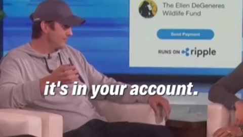 Ashton Kutcher gives Ellen $4,000,000 in XRP