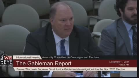 Wisconsin's Gableman Testifies Before Election Committee with Details of Zuckerberg's Involvement