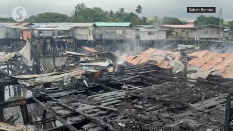 Man looking for family during Sabah water village fire found dead