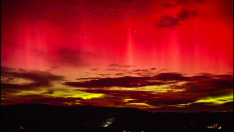 Aurora Australis Timelaspe 11th May 2024 4K 30sec