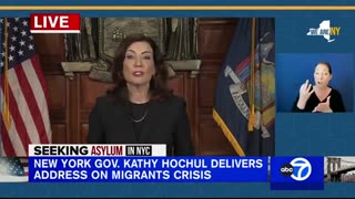 New York Democrat Gov. Kathy Hochul is demanding Biden unilaterally give illegal immigrants