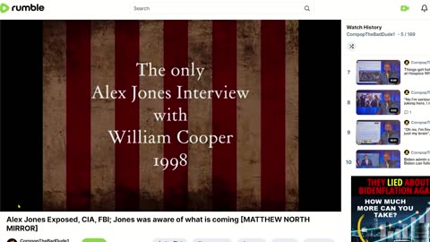 Alex Jones calls out foreign aristocracy from "New York and Boston" in interview with William Cooper [MATTHEW NORTH MIRROR]