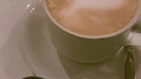 Hot coffe cappucino