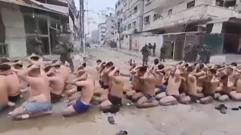 Israeli fighters humiliating Gazans