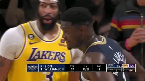 LeBron James and Anthony Davis show love to Zion Williamson after Lakers vs Pelicans