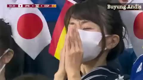 Japan overthrows Spain 2:1