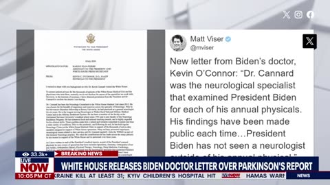 White House releases Biden doctor letter after Parkinson's report | LiveNOW from FOX